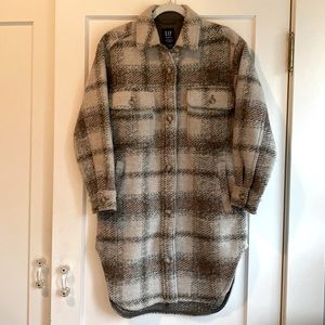 Gap Plaid Log Shacket